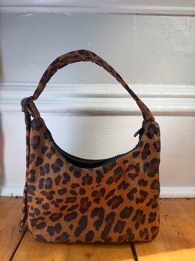 BAGGU Leopard Print Shoulder Bag New Without Tags